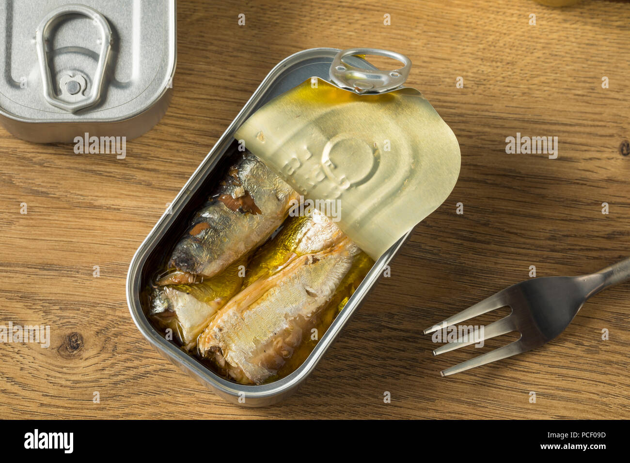 Organic Salty Canned Sardines in Olive Oil Stock Photo Alamy