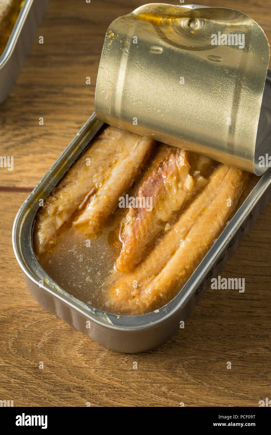 Organic Salty Canned Sardines in Olive Oil Stock Photo Alamy