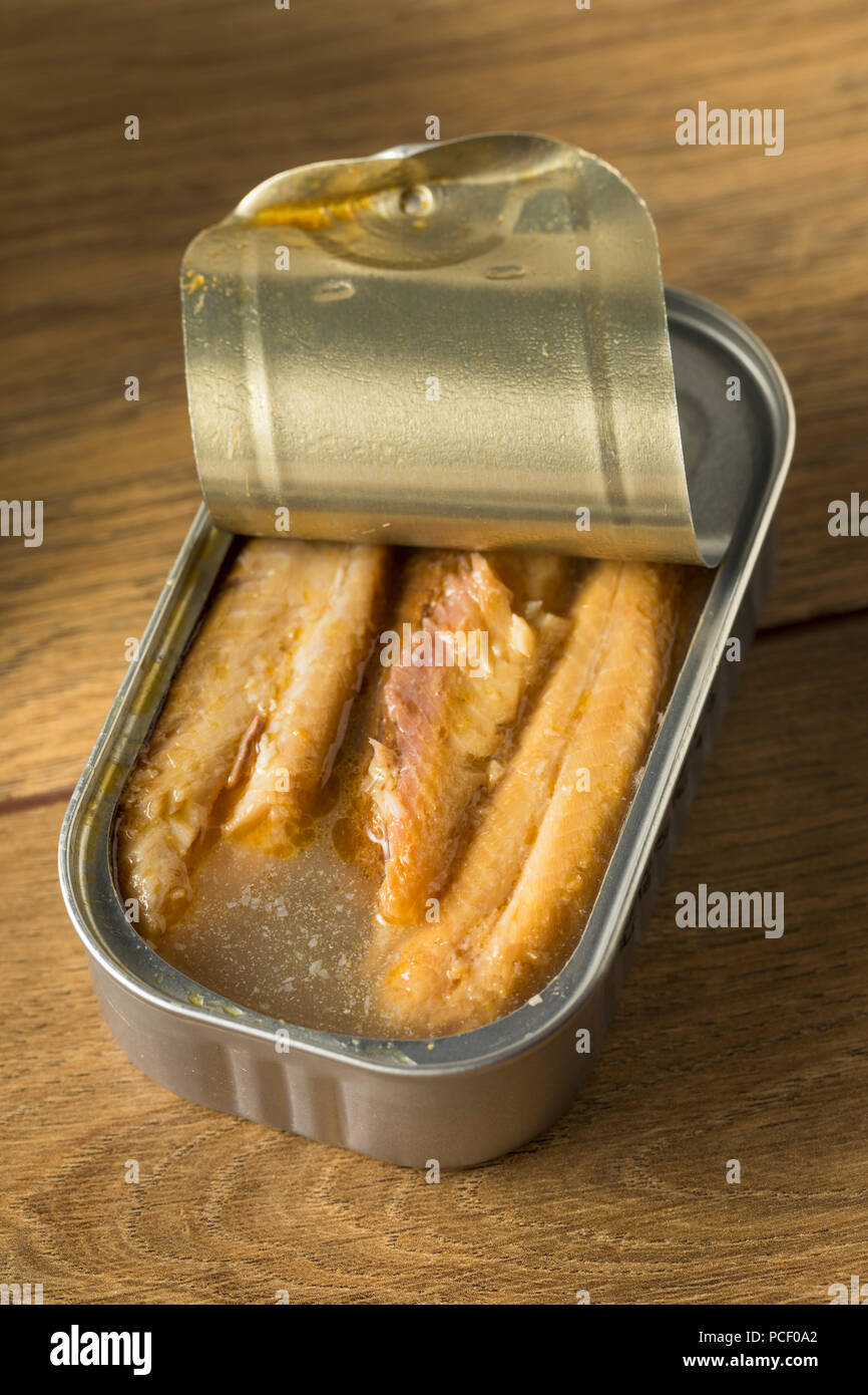 Organic Salty Canned Sardines in Olive Oil Stock Photo Alamy