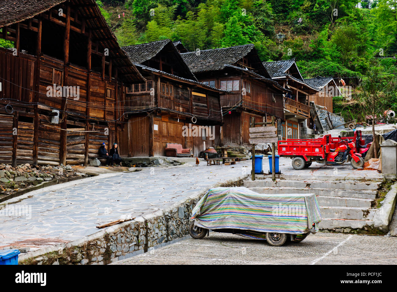 Typical Dong Villagewooden Houseshuanggang Dong Village - 