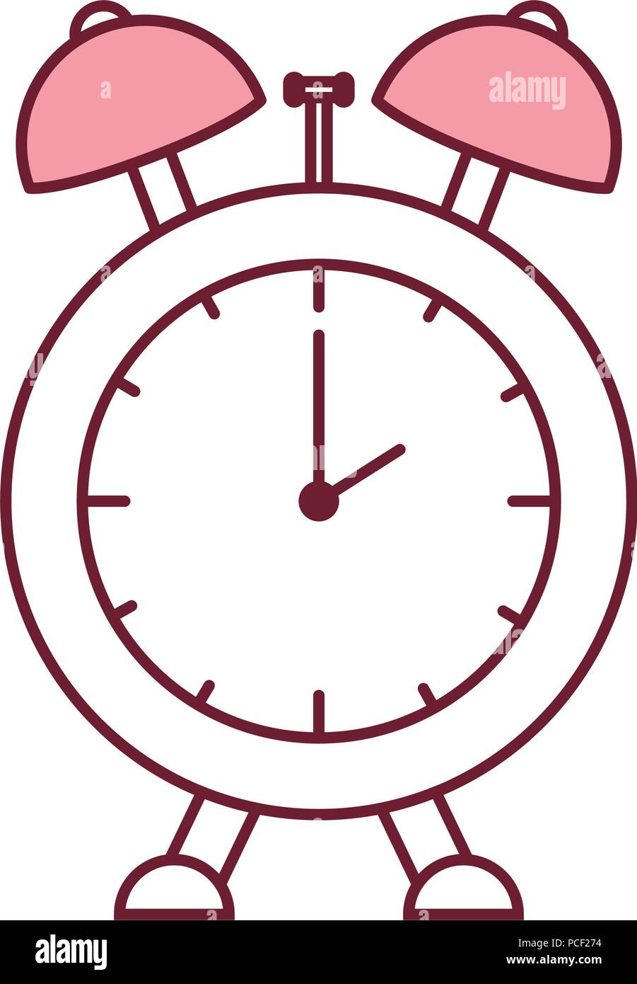 alarm time clock isolated icon Stock Vector Image & Art - Alamy