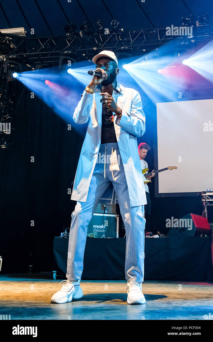 Kojey Radical onstage at WOMAD on Thursday 26 July 2017 held at ...