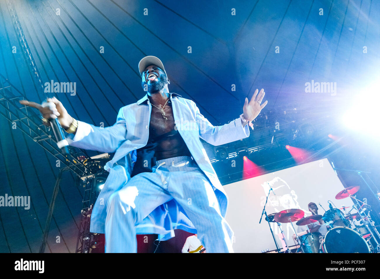 Kojey Radical onstage at WOMAD on Thursday 26 July 2017 held at ...