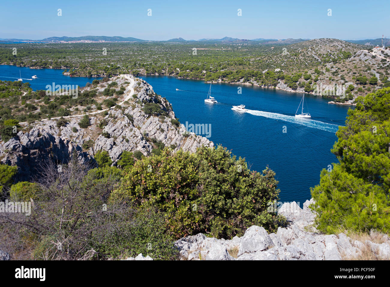 Channel of St Anthony, Sibenik, Dalmatia, Croatia Stock Photo