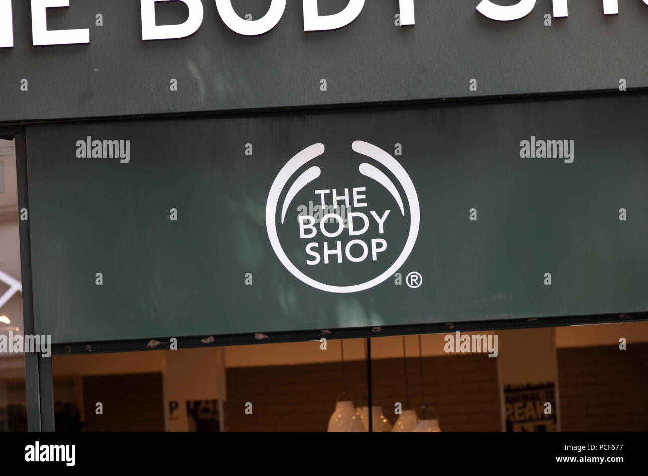 LONDON, UK JULY 31th 2018 The Body Shop cosmetics store on Oxford