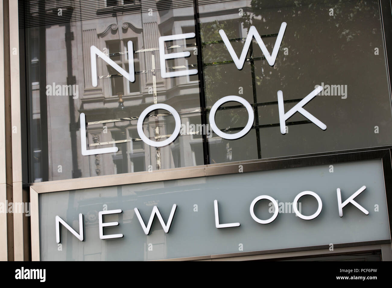 LONDON, UK - JULY 31th 2018: New Look clothes shop store on Oxford Street in central London. Stock Photo