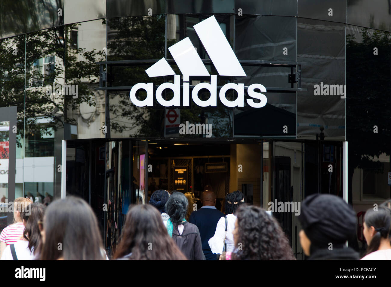 LONDON, UK - JULY 31th 2018: Adidas sportswear store shop front on Oxford  Street in central London Stock Photo - Alamy