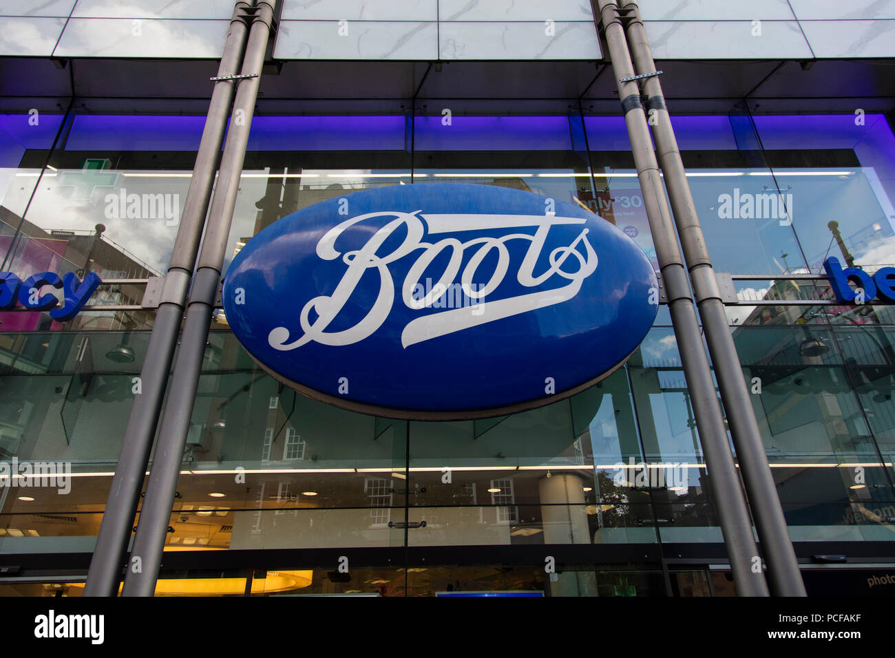 Boots pharmacy store oxford street hi res stock photography and