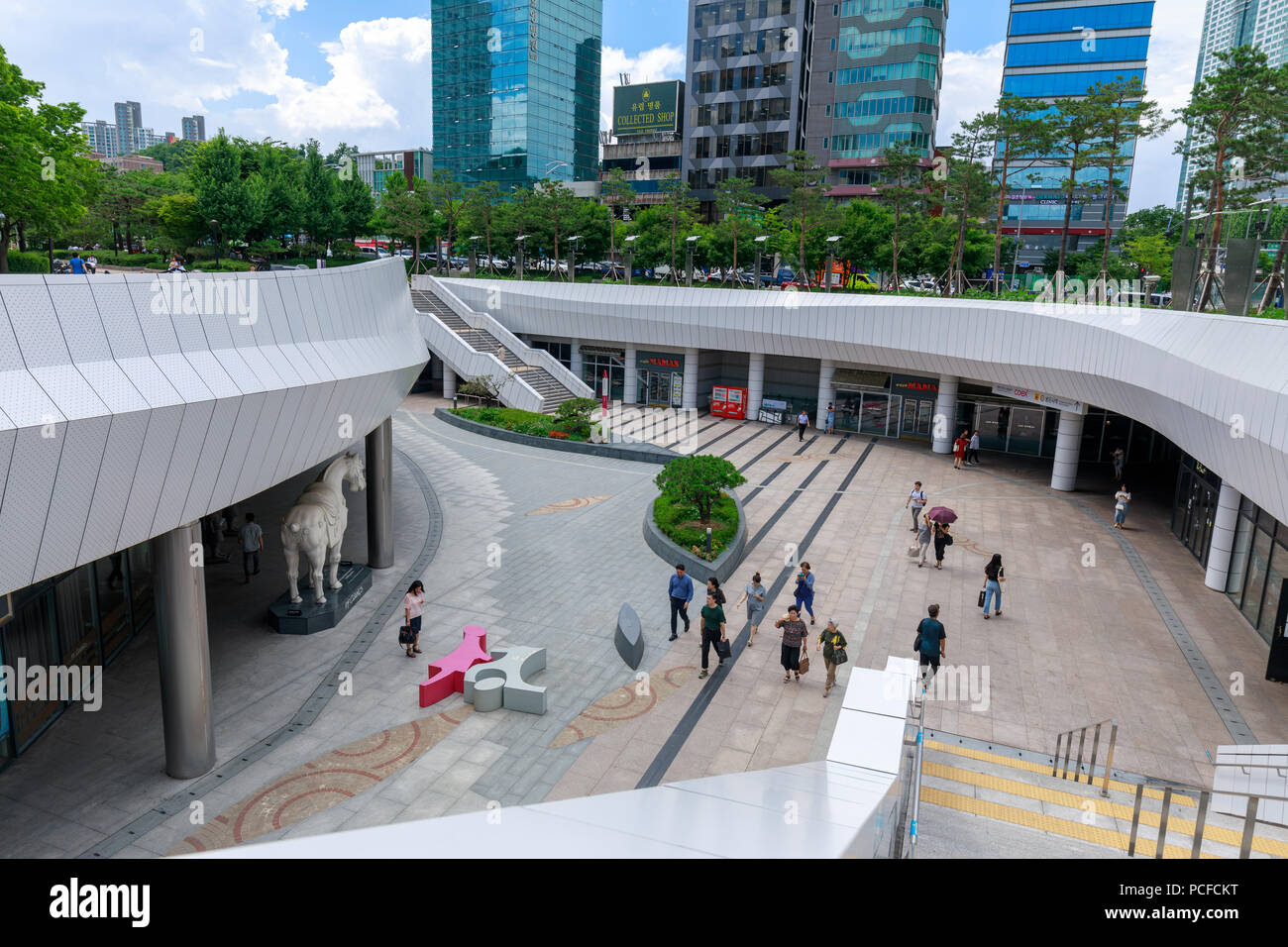 Seoul, South Korea - July 3, 2018 : Coex Convention & Exhibition Center scene in Gangnam district, Seoul city Stock Photo