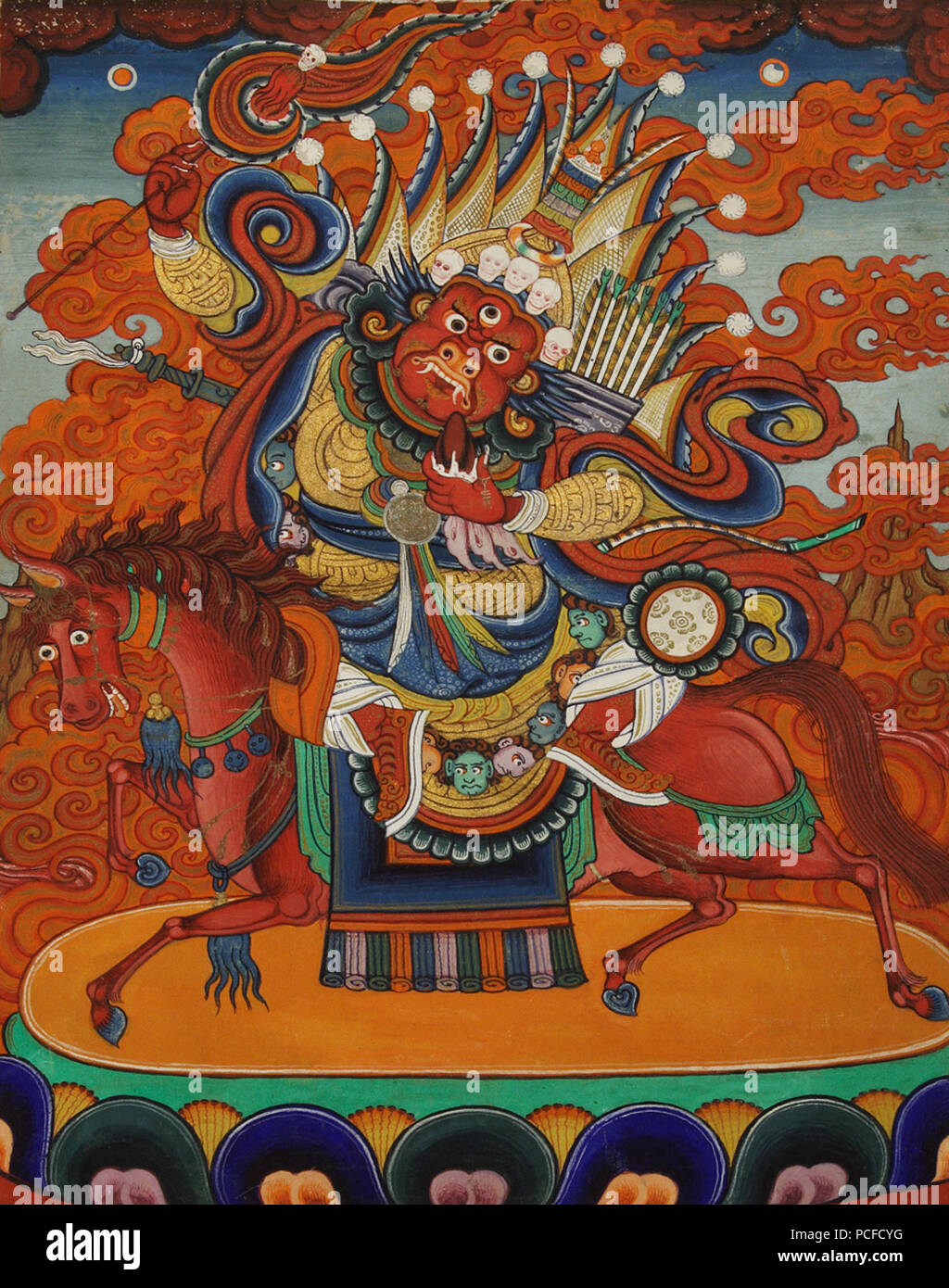78 Begtse (Mongolian Thangka Painting Stock Photo - Alamy