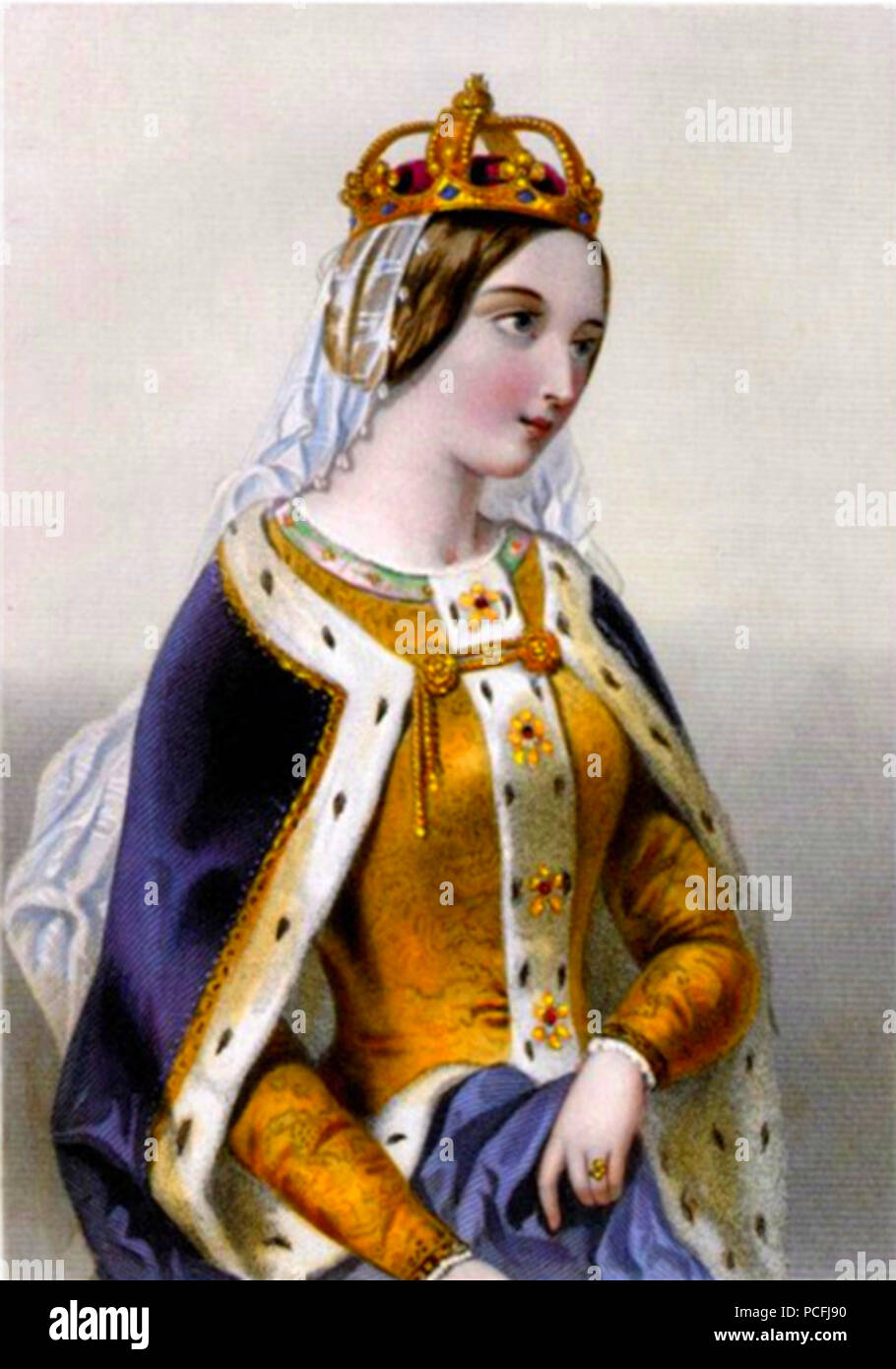 118 Catherine de Valois (1401-1437) Stock Photo