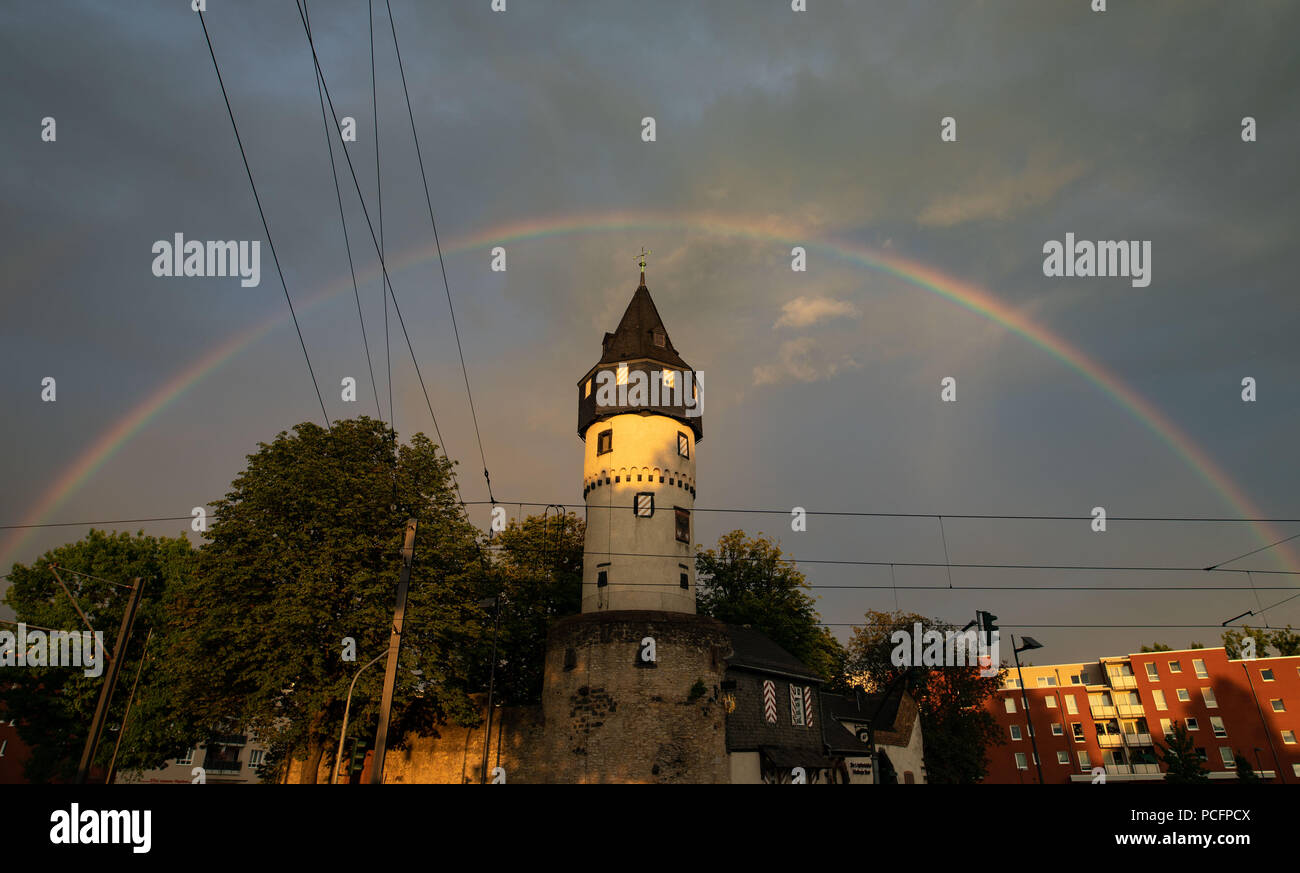 Frankfurt am Main, Germany. 01st Aug, 2018. In the evening, the