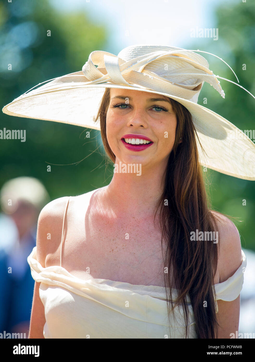 Goodwood, UK, 2 August 2018 Hats on display during Ladies' Day at Glorious Goodwood. Credit John Beasley/Alamy Live News Stock Photo