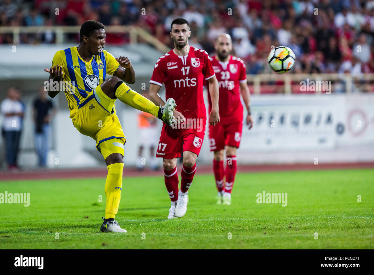 Cair Stadium, Nis, Serbia. 2nd Aug, 2018. UEFA Europa League