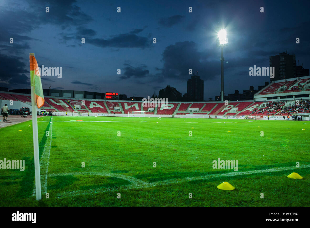 Cair Stadium, Nis, Serbia. 2nd Aug, 2018. UEFA Europa League