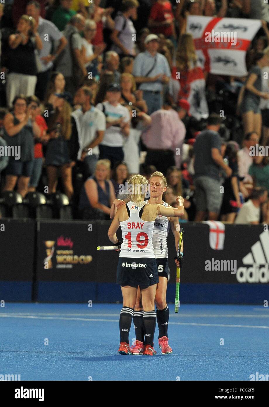 London Uk 2nd August 2018 Sophie Bray Eng 19 Andalex Danson Eng Captain Looks Dejected 0912