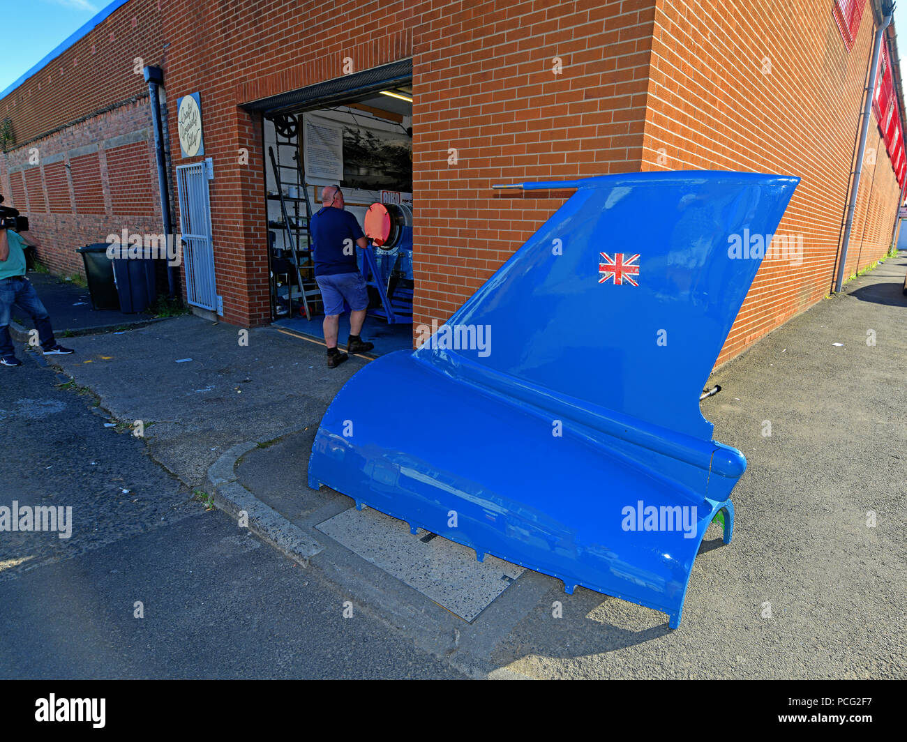 North Shields, UK. 2nd Aug 2018. Donald Campbells Bluebird K7
