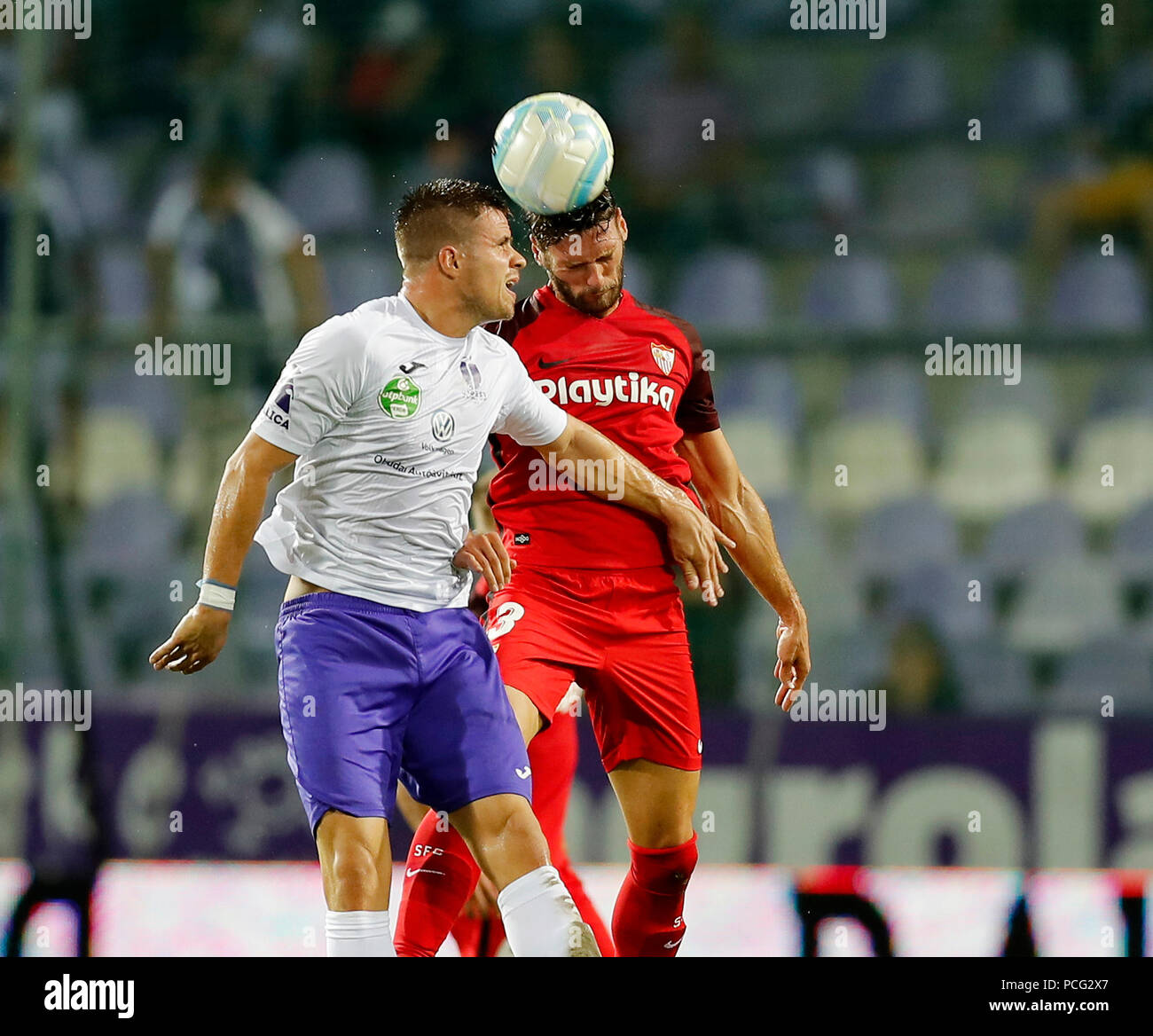 BUDAPEST, HUNGARY - JUNE 20: (l-r) Obinna Nwobodo of Ujpest FC