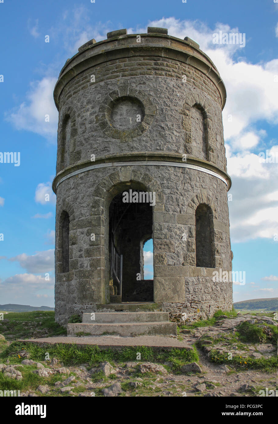 Steps into the Folly Solomon's Temple, also known as Grinlow Tower