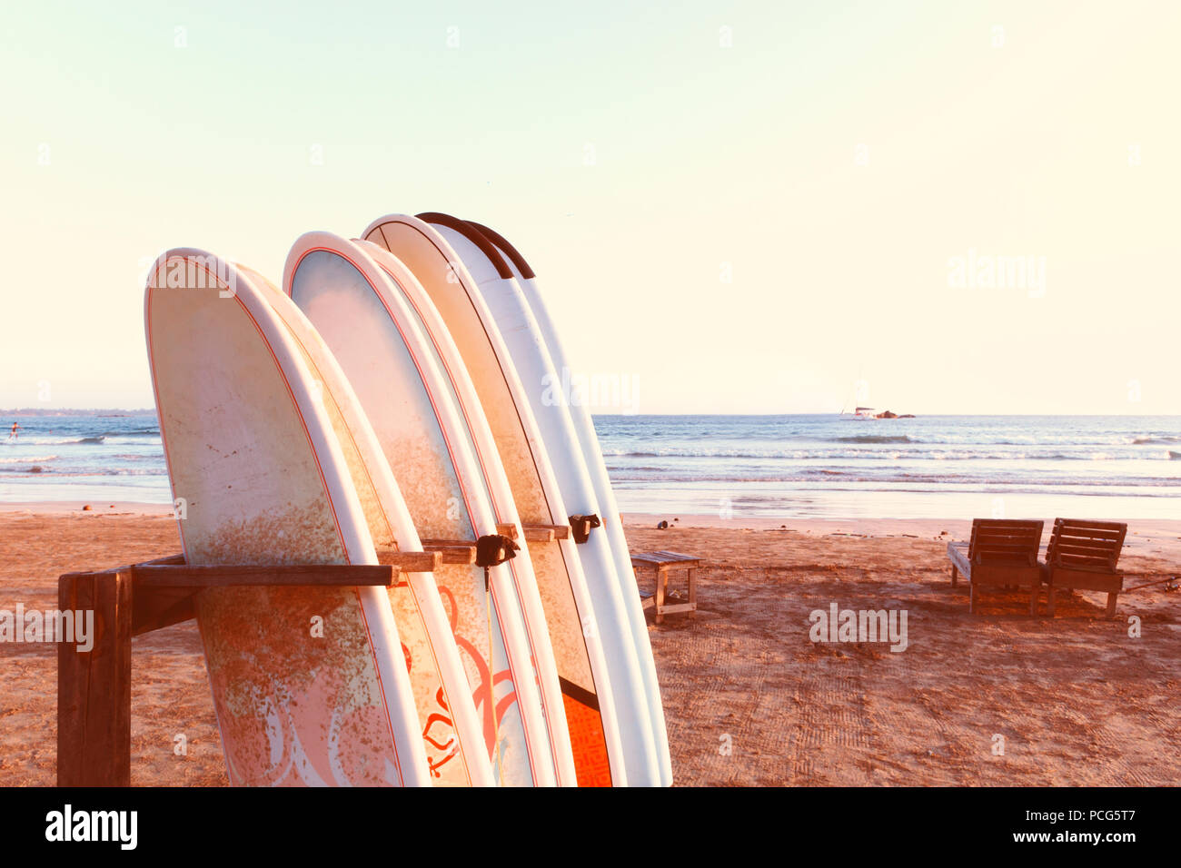 Vacation Holidays Background Wallpaper Row Of Surfboards