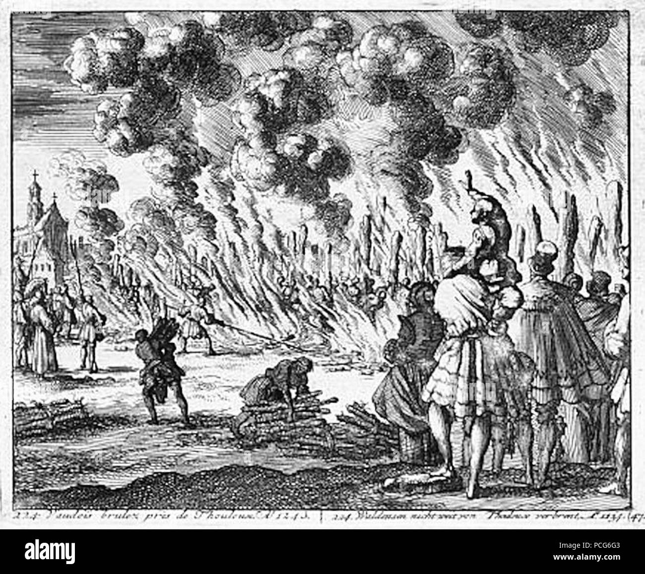 106 Burning of the Waldensians Stock Photo - Alamy