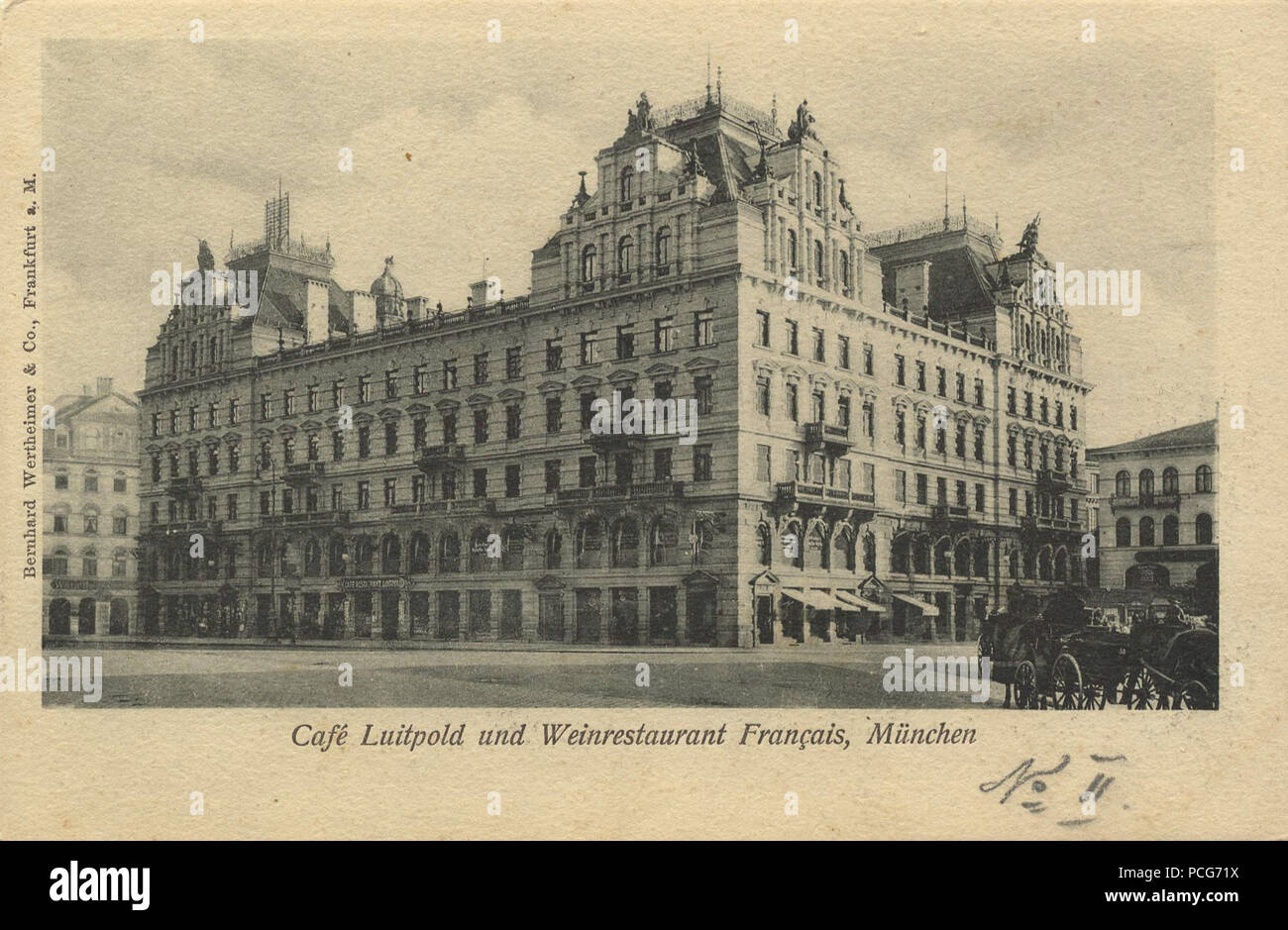 108 Cafe Luitpold Munchen Um 1900 Stock Photo Alamy