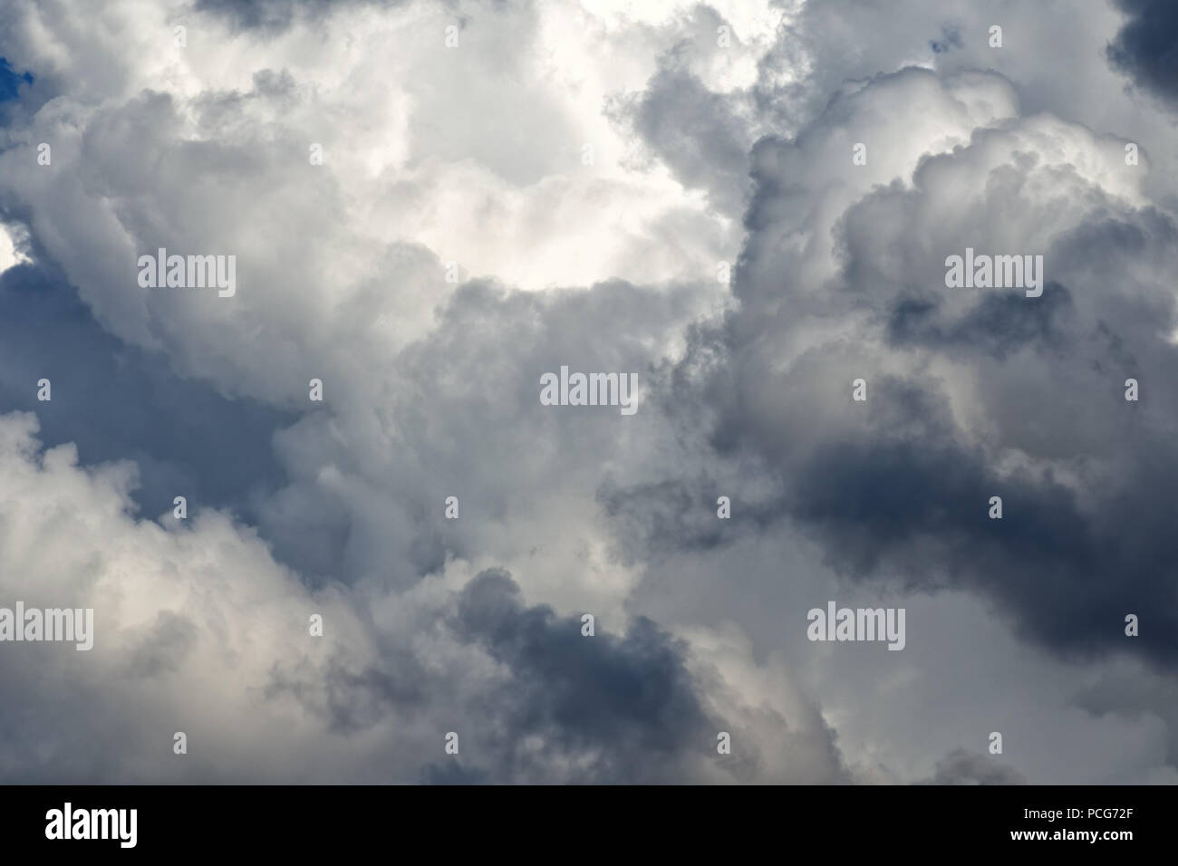Storm Cumulus Clouds Gray Sky In Rain Bad Weather Background Autumn Season Stock Photo Alamy