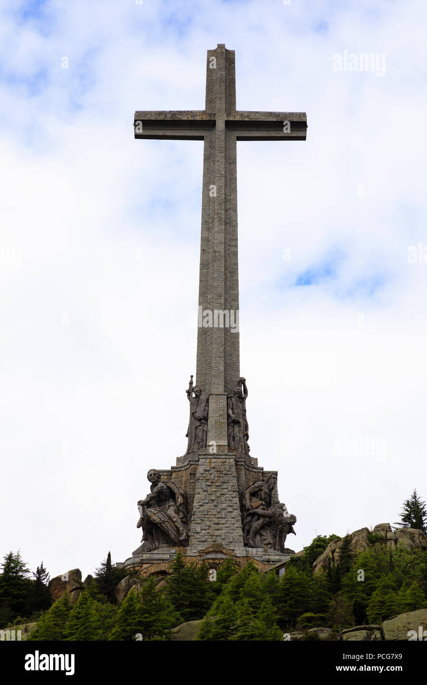 Calle de Los Caidos, Valley of the Fallen, Madrid Spain Stock Photo