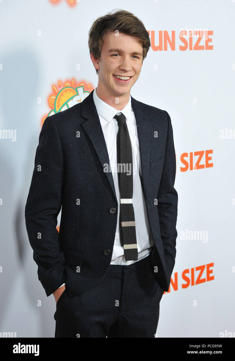 Thomas Mann  at the Fun Size Premiere at the Paramount studio Theatre in Los Angeles.Thomas Mann  20 ------------- Red Carpet Event, Vertical, USA, Film Industry, Celebrities,  Photography, Bestof, Arts Culture and Entertainment, Topix Celebrities fashion /  Vertical, Best of, Event in Hollywood Life - California,  Red Carpet and backstage, USA, Film Industry, Celebrities,  movie celebrities, TV celebrities, Music celebrities, Photography, Bestof, Arts Culture and Entertainment,  Topix, Three Quarters, vertical, one person,, from the year , 2012, inquiry tsuni@Gamma-USA.com Stock Photo