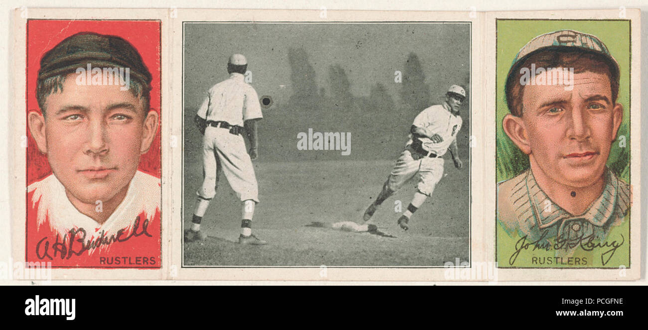 Albert Bridwell-John Kling, Boston Rustlers, baseball card portrait Stock Photo