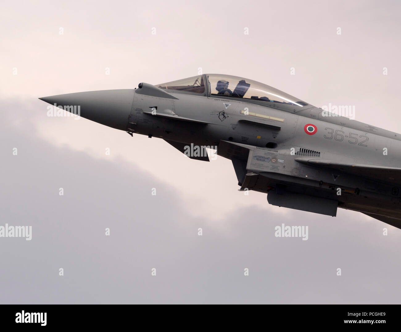 Italian Air Force Typhoon Display Stock Photo