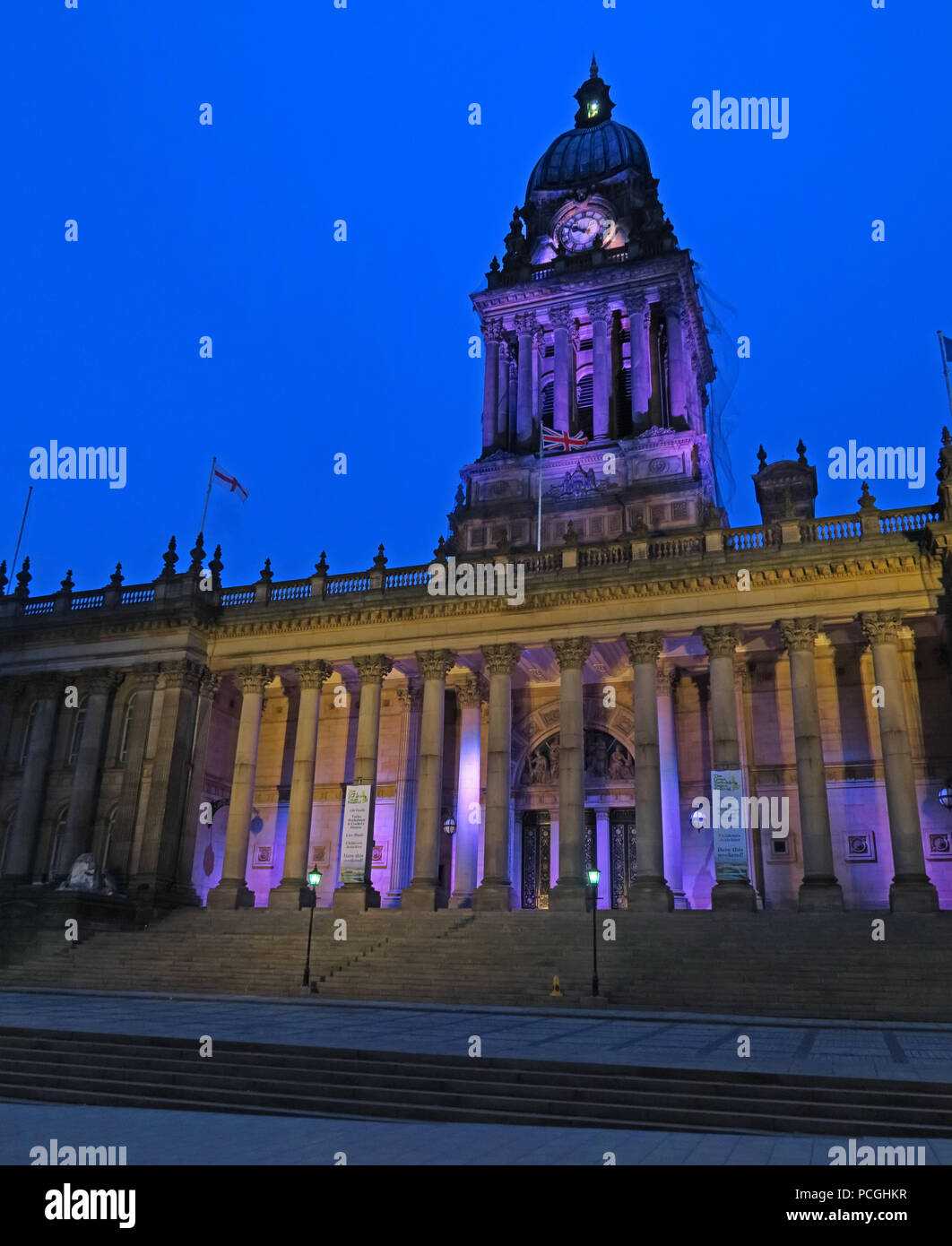 City Hall, Leeds city centre, West Yorkshire, England, LS1, UK Stock Photo