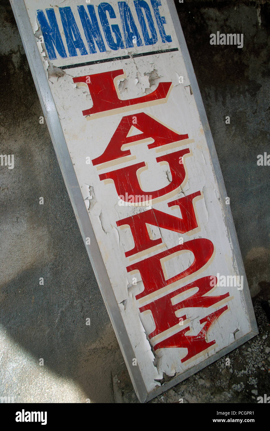 Laundry Sign, Ubud, Bali, Indonesia Stock Photo Alamy