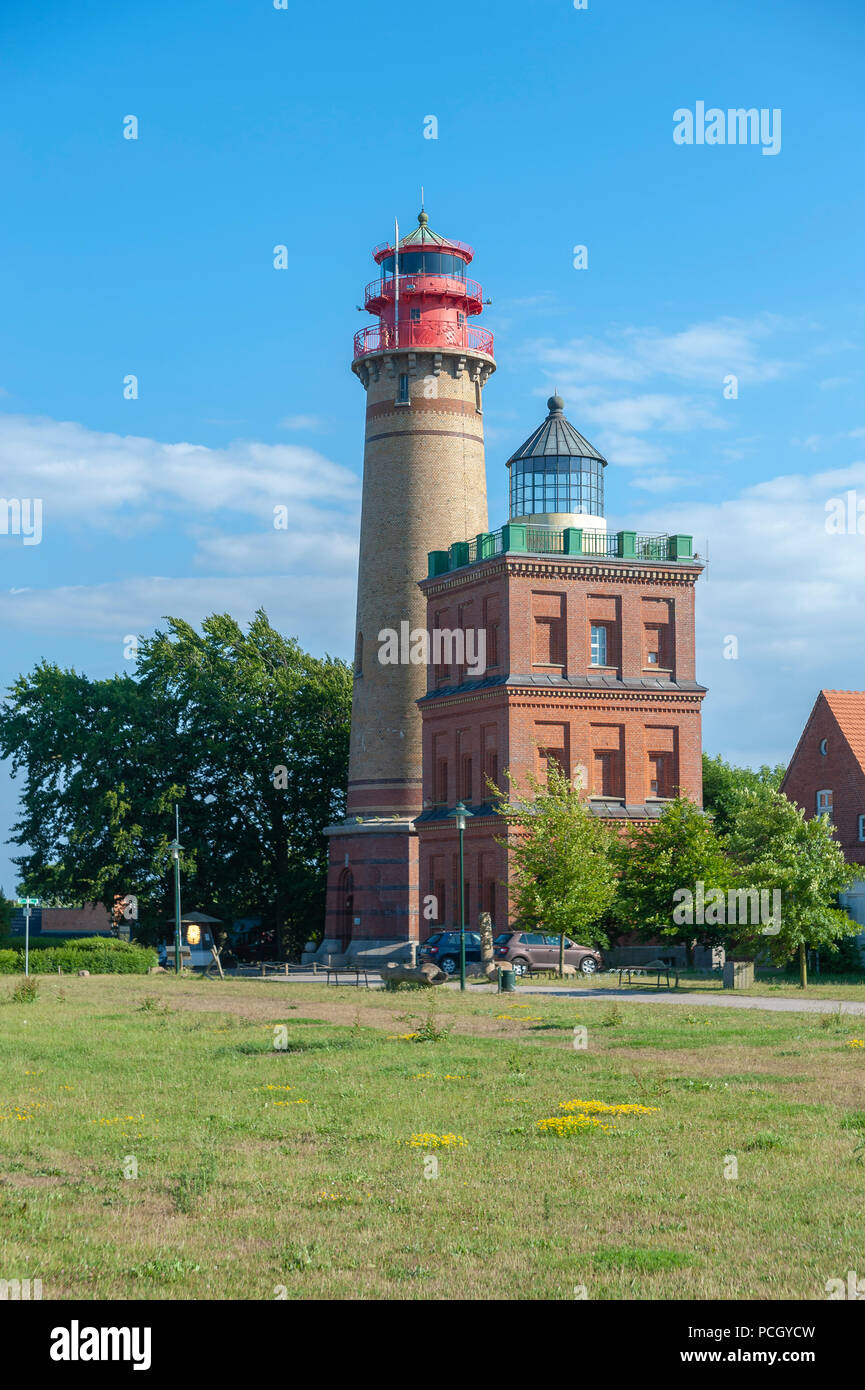 Schinkelturm tower and the new lighthouse at Cape Arkona