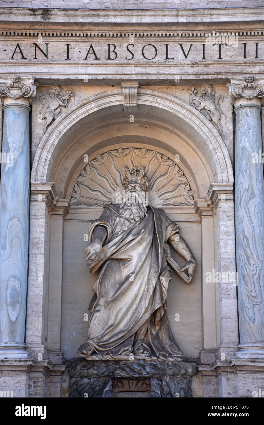 Moses Rome Light Rome, Moses fountain, view, details, architectures Stock Photo - Alamy