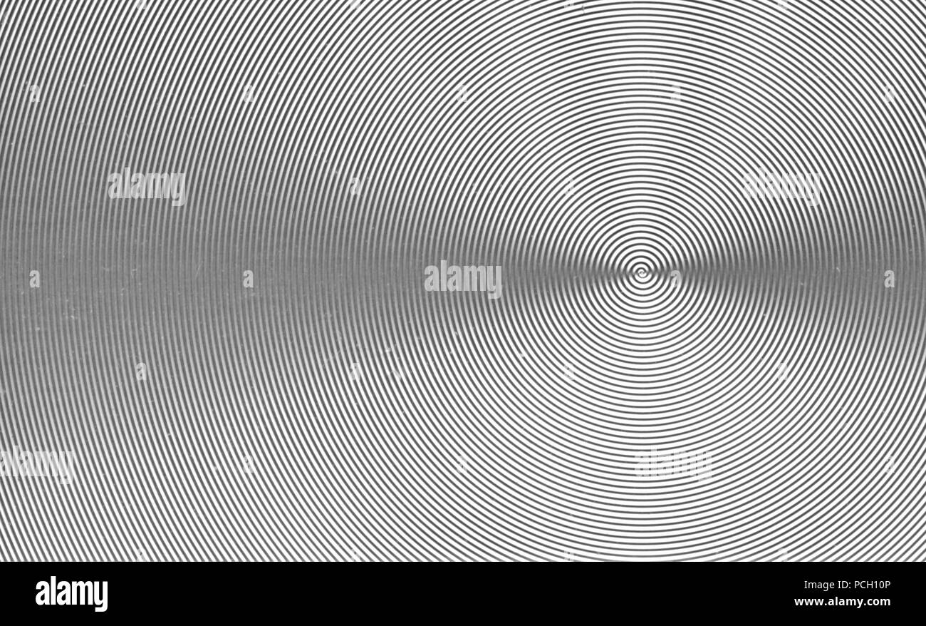 Brushed metal texture circular pattern Black and White Stock Photos