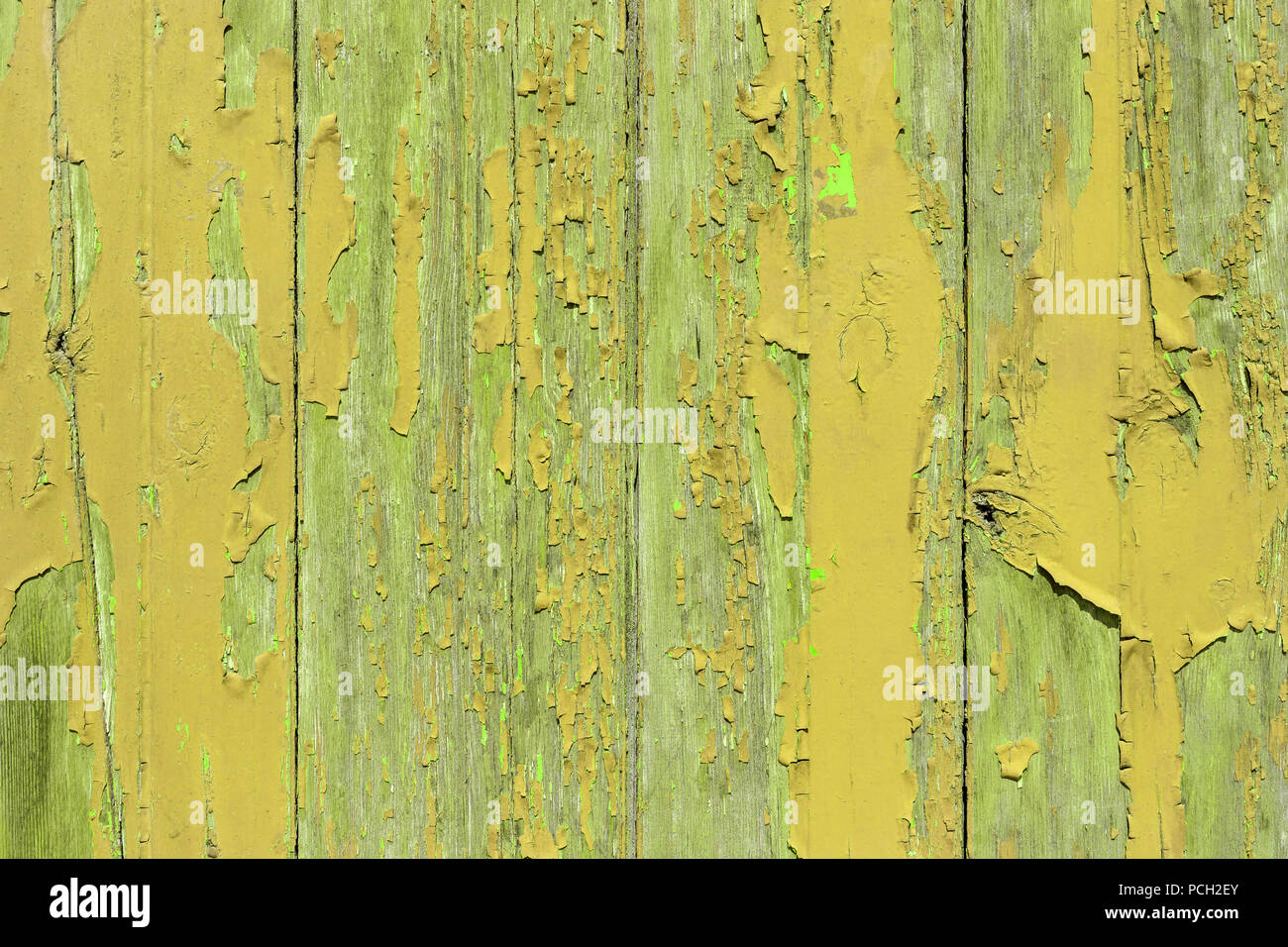 Old painted boards for use as a background. Stock Photo