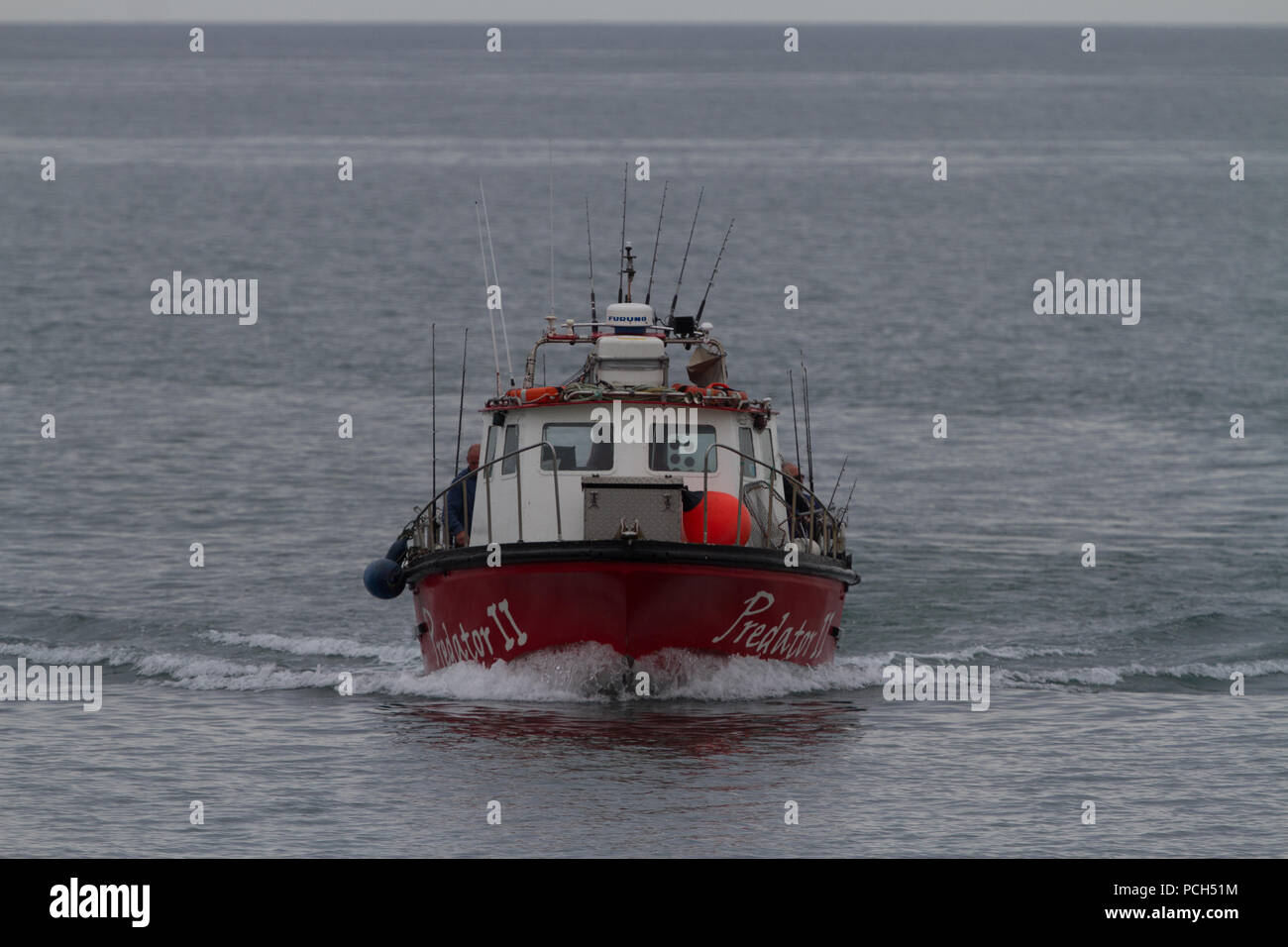Charter fishing boat. Portpatrick Harbour. Dumfries and Galloway. Scotland. Stock Photo