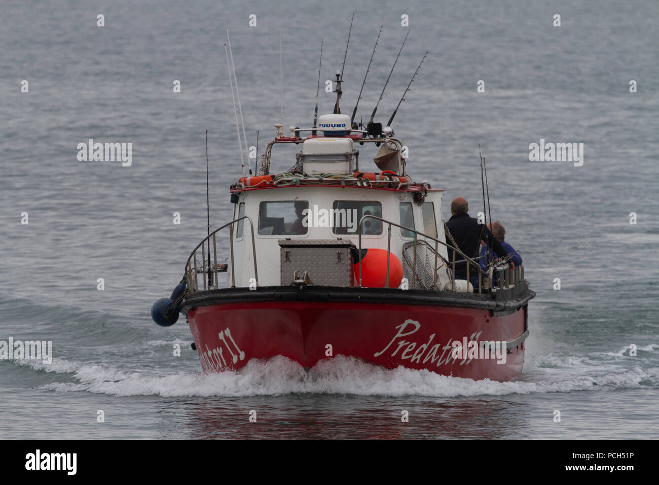 Charter fishing boat. Portpatrick Harbour. Dumfries and Galloway. Scotland. Stock Photo