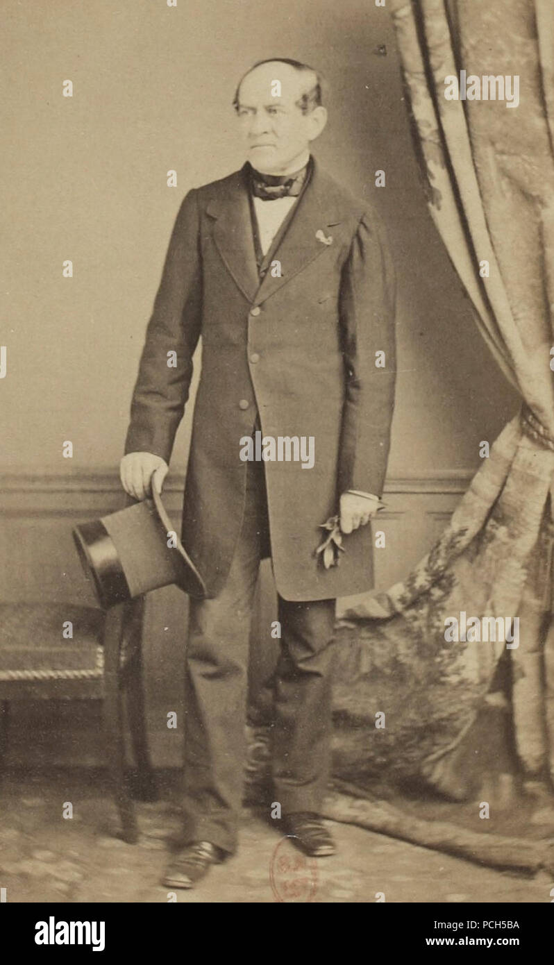 Album des députés au Corps législatif entre 1852-1857-Tascher la Pagerie. Stock Photo