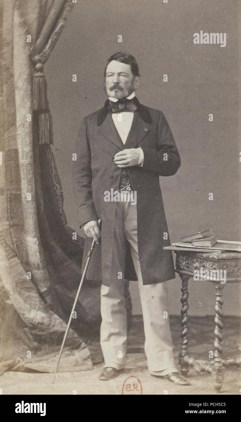 Album des députés au Corps législatif entre 1852-1857-Parchappe. Stock Photo