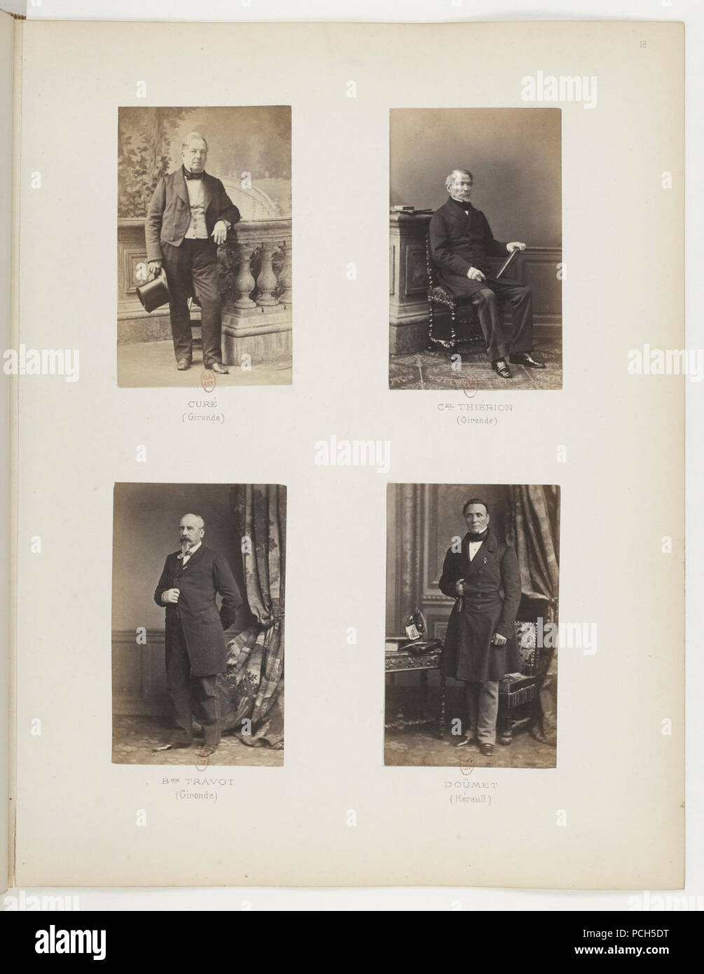 Album des députés au Corps législatif entre 1852-1857-p25. Stock Photo