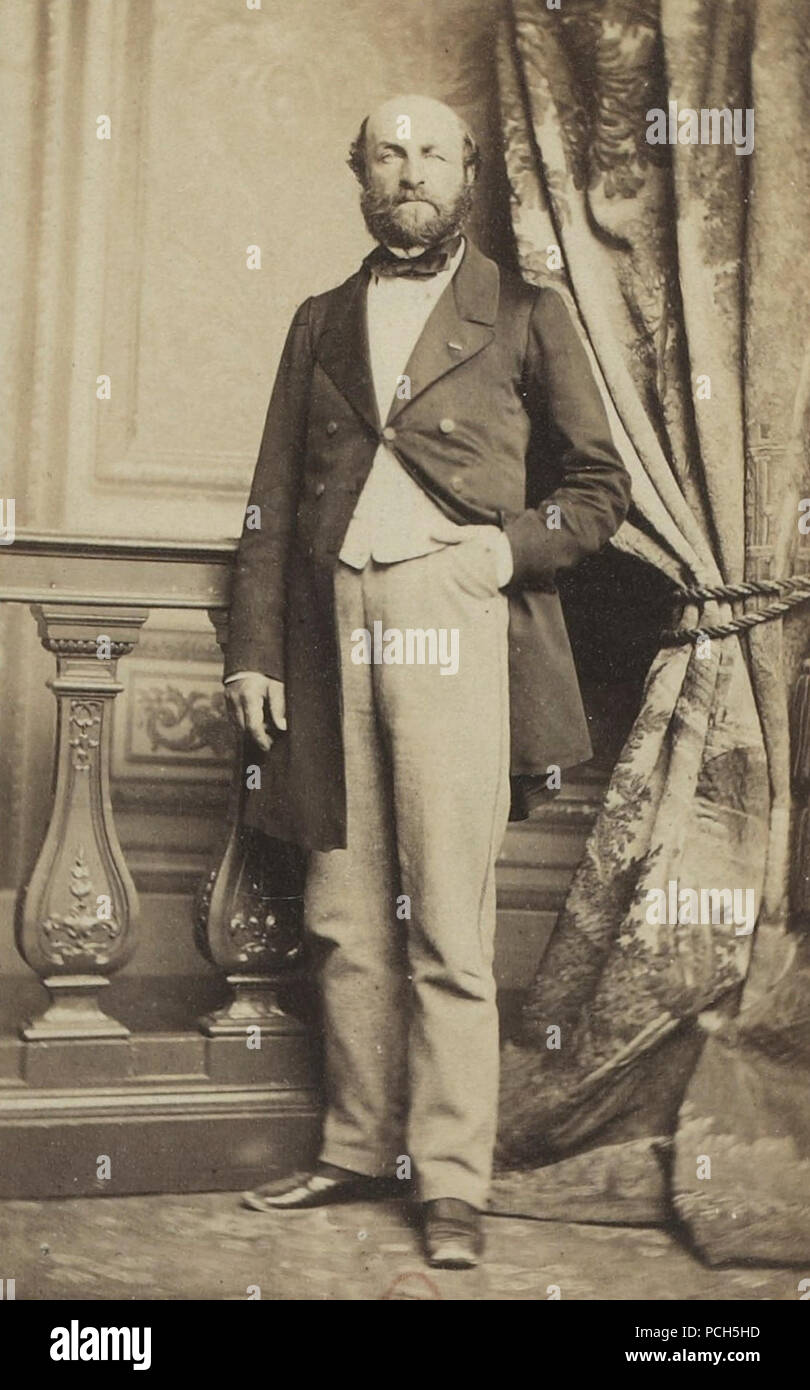 Album des députés au Corps législatif entre 1852-1857-Drouot. Stock Photo