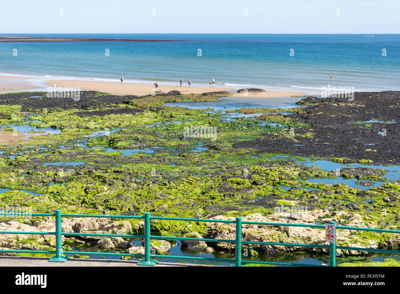 Parson's Rocks and Seaburn Beach, Seaburn, Sunderland, Tyne and Wear, England, United Kingdom Stock Photo