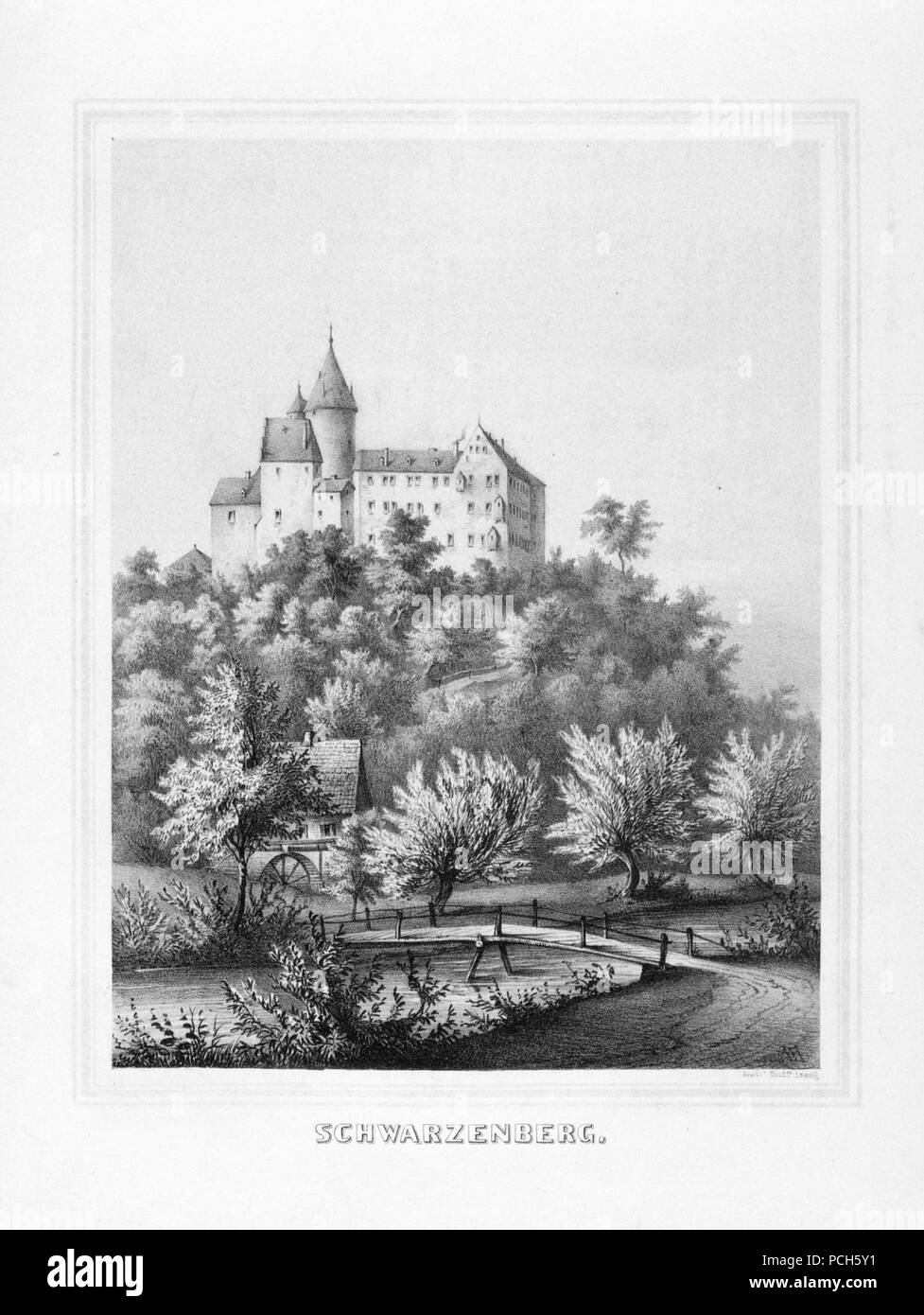 Album der Schlösser und Rittergüter im Königreiche Sachsen IV 286 Stock ...