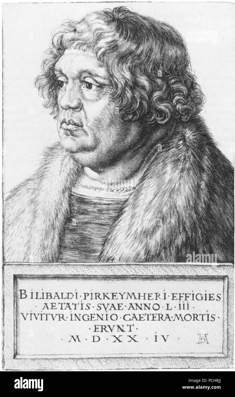 Albrecht Dürer - Willibald Pirckheimer - Stock Photo