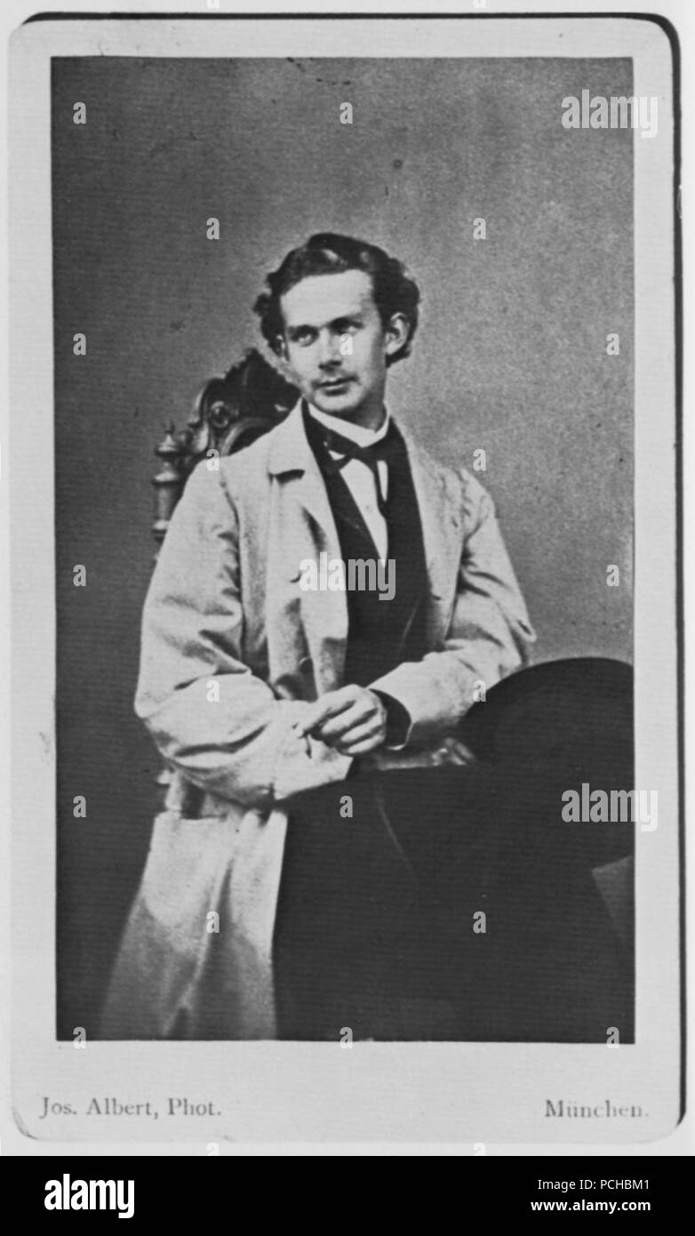 Albert, Joseph - Porträtstudie von König Ludwig II. (1) Stock Photo