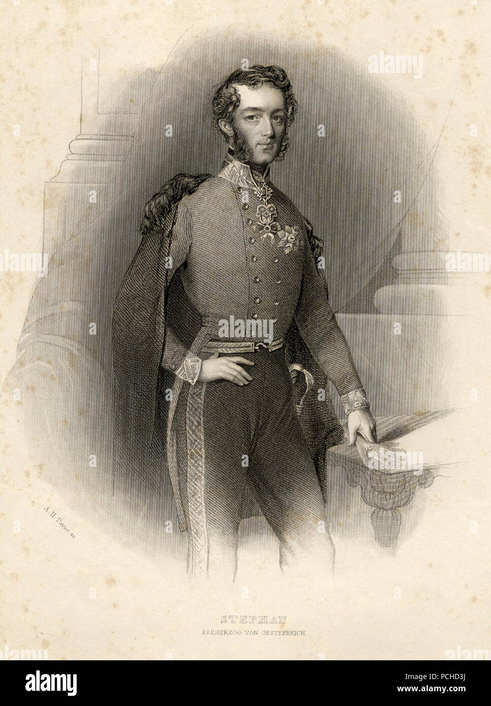 Albert Henry Payne Stephan Erzherzog von Österreich c1840 ubs G 0818 II. Stock Photo