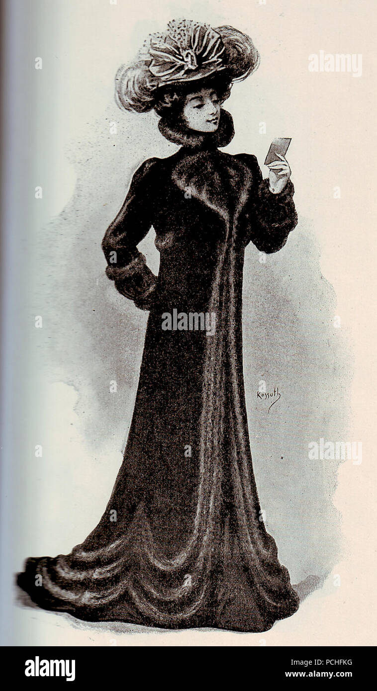 Alaskaseal fur coat with mink tails Stock Photo Alamy