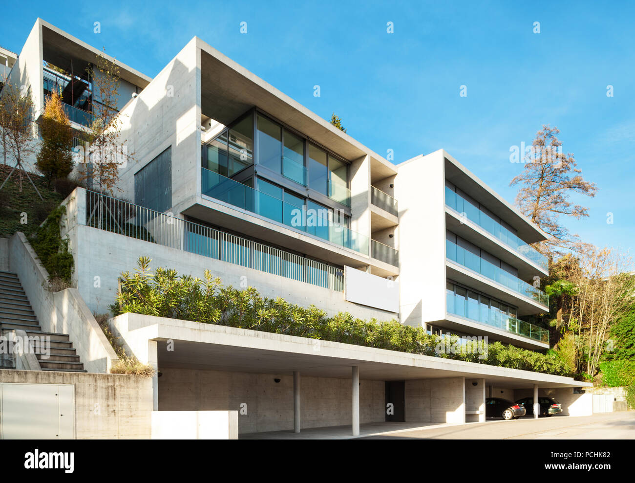 Modern architecture, building, view from outside Stock Photo